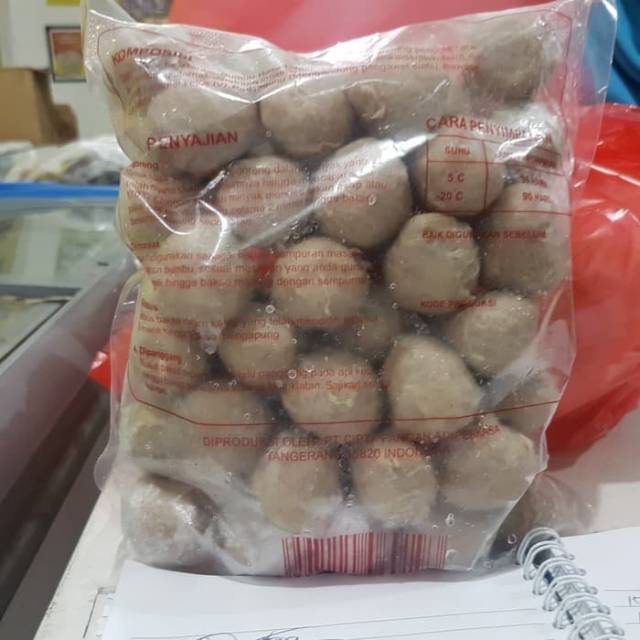 

BAH Bakso Sapi Warisan AB 700 Gram Frozen Halal Enak