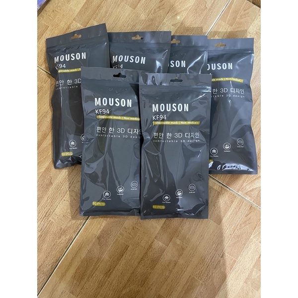 Isi 10pcs MASKER KF94 MOUSON KF 4ply GRAY , PUTIH READY Pontianak