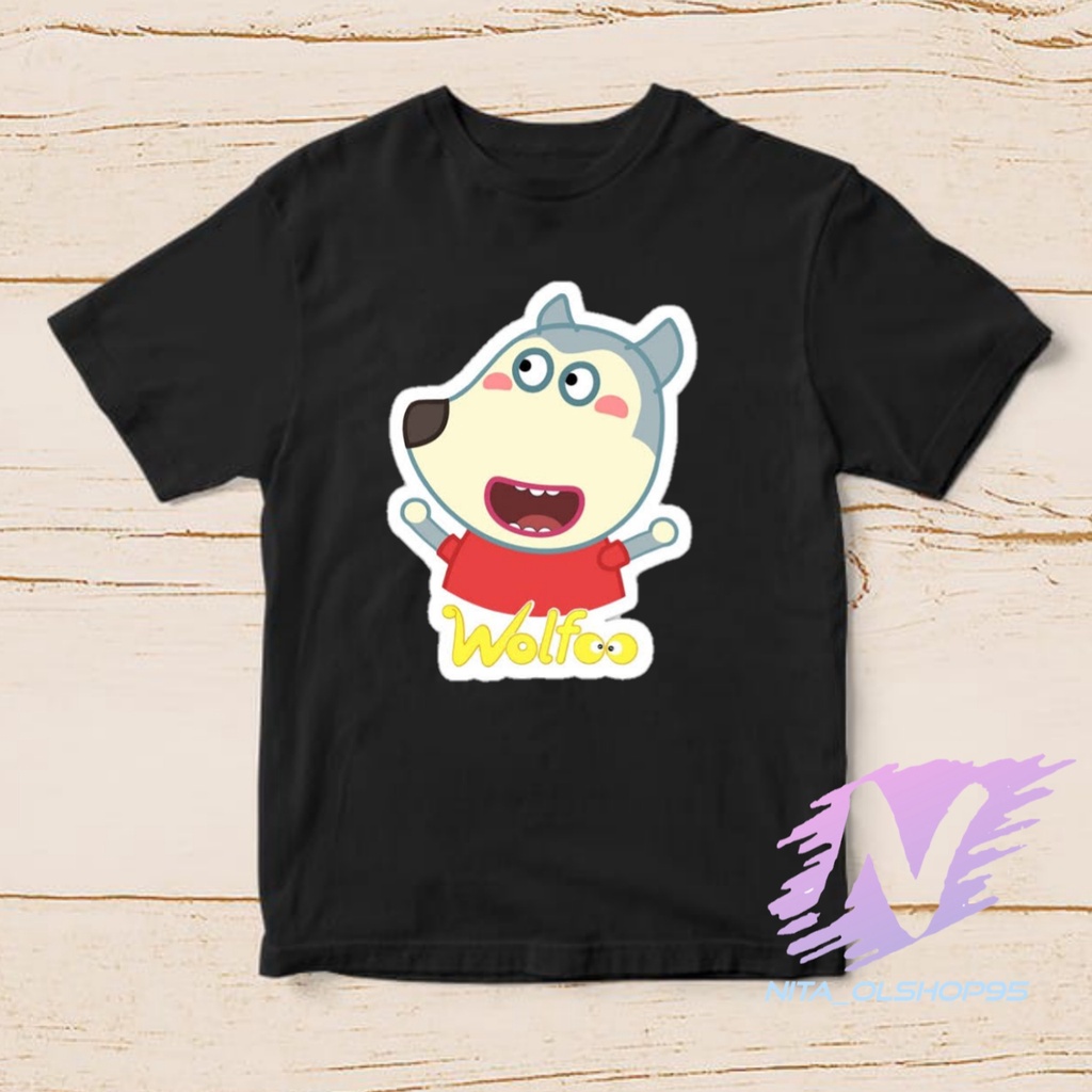 kaos wolfoo baju wolfoo kaos anak wolfo terbaru animasi kartun