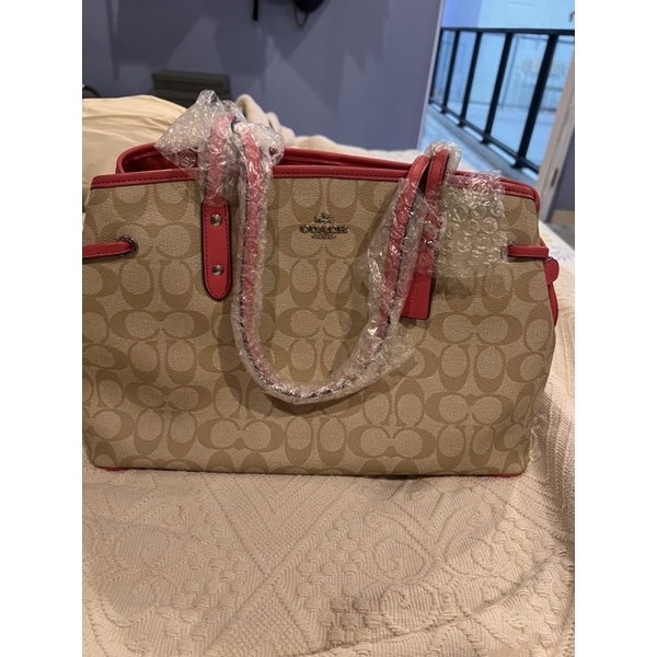 Coach F57842 Khaki Strawberry Shoulder Bag