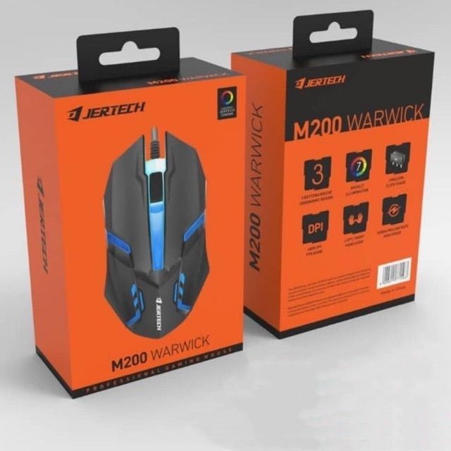 Paket Bundle Mouse Gaming M200 Plus Mousepad MP32 Lampu LED RGB