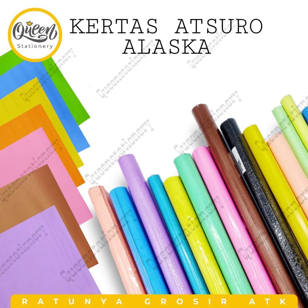 

(1 PCS) KERTAS ATSURO ALASKA / KERTAS WARNA / KERTAS ASTURO / KERTAS WARNA POLOS