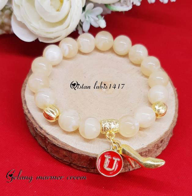 Gelang mutiara marmer murah