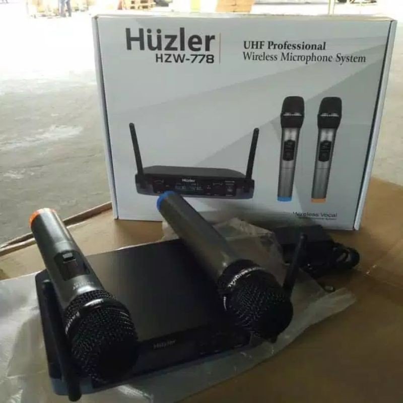 Mic Microphone Wireless Huzler HZW-778 HZW 778 Handheld TERBAIK