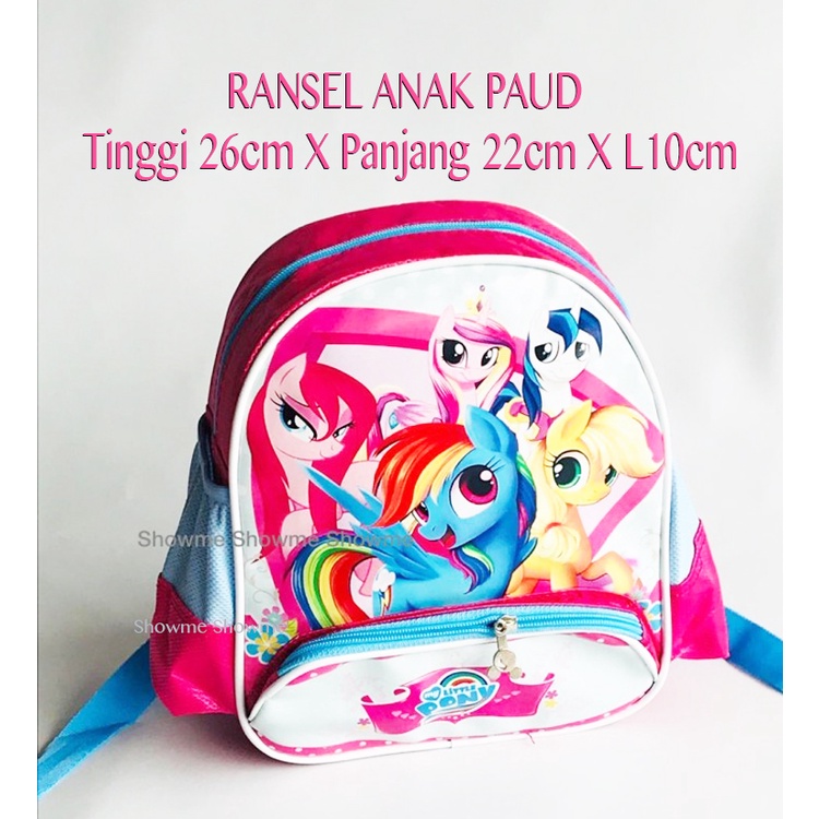 Showme Tas Ransel Anak Sekolah PAUD 10in (T26cm X P20cm X L10cm) MY LITTLE PONY