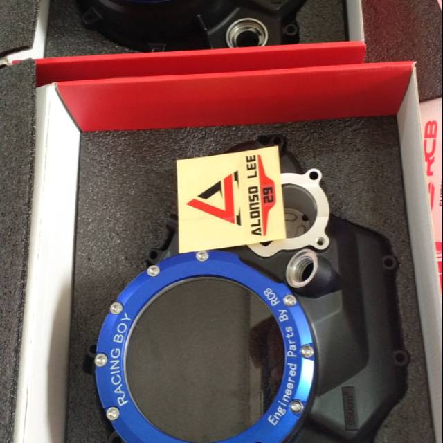 Bak kopling mx king racing boy cover engine transparan