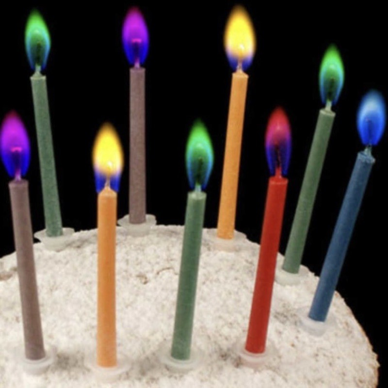 Lilin Warna / Colored Flame Candle - Obral / Lilin api berwarna
