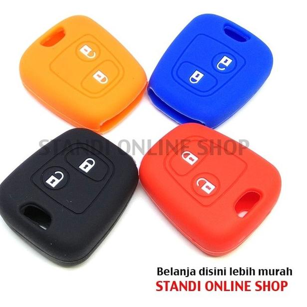 ア Kondom Kunci Silikon Remote Keyshirt Peugeot 107 207 307 407 106 206 Special
