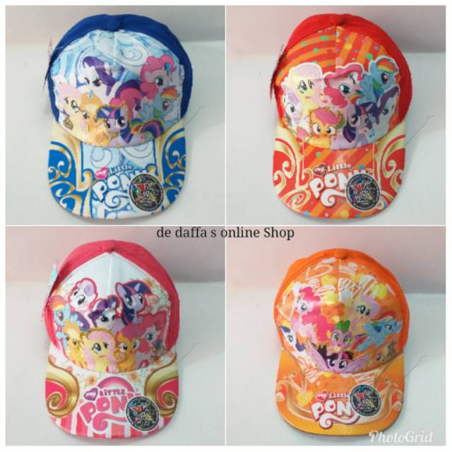 Topi Anak baseball karakter kartun star kids My Litle Pony