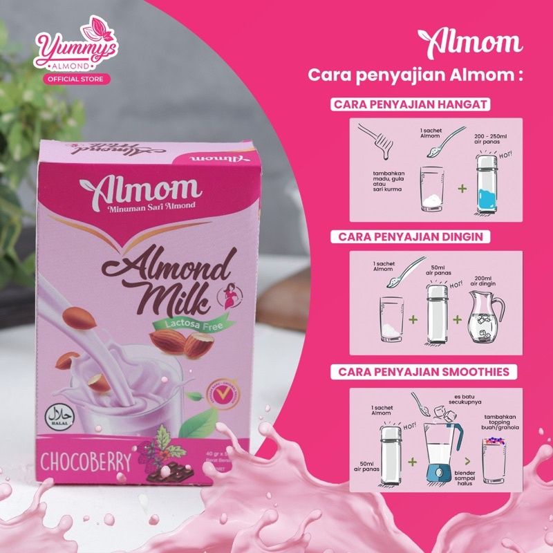 

SUSU ALMOND BOX MINUMAN SUSU ALMOND BOOSTER ASI / ALMOM BOX ISI 5 SACHET/ SUSU ALMOND DIET / SUSU OLAHAN