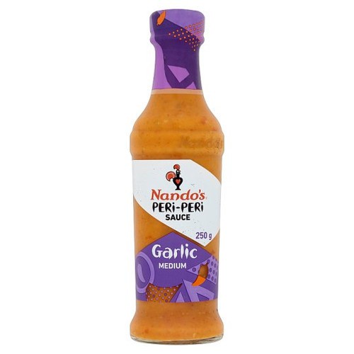 

Nandos Peri Peri Garlic Sauce Medium 250gr - Nando's Saus Bawang Putih