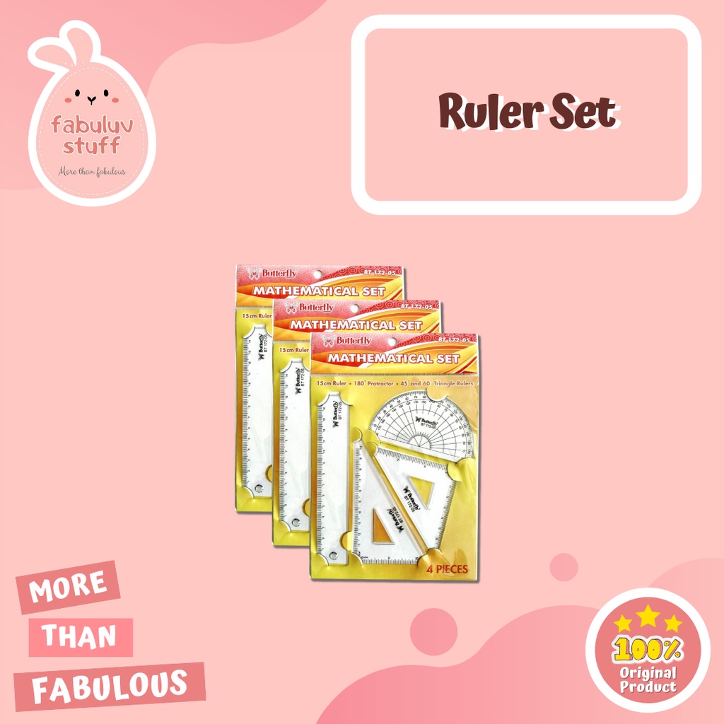 

ATK ~ Penggaris Satu Set / Busur / Segitiga