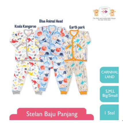 LIBBY - SETELAN BAJU BAYI LENGAN PANJANG LIBBY CARNIVAL LAND SERIES - BAJU BAYI NEWBORN LIBBY
