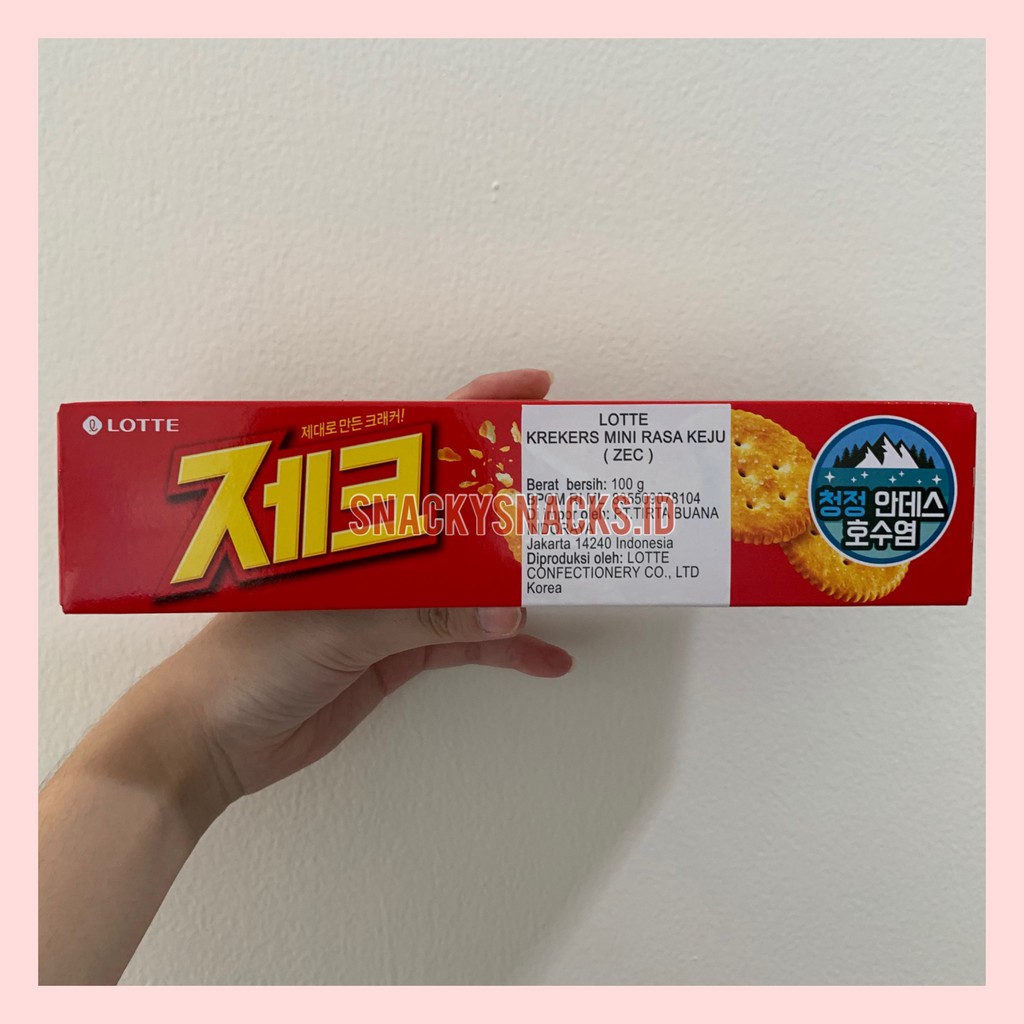 

LOTTE Zec Cheese Crackers / Krekers Korea Rasa Keju 100GR