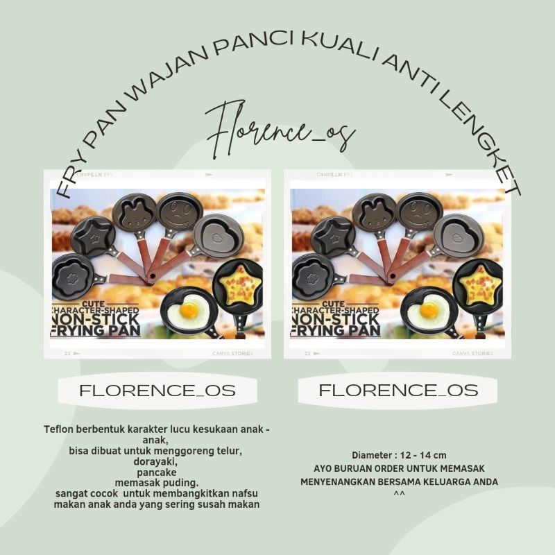 Fry Pan Wajan Panci Kuali Anti Lengket Teflon Mini