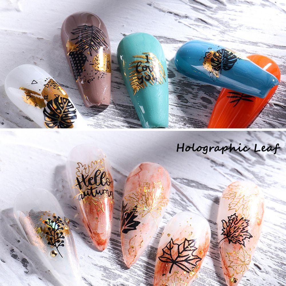 PREVA Nail Stickers Decor Maple Leaf Slider Decals DIY Manicure 3D