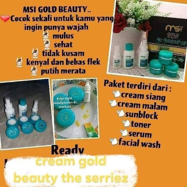 Skincare kecantikan alami gold beauty. cream  se aman dan sekeren ini aq jg pakek efek nya jd muluus