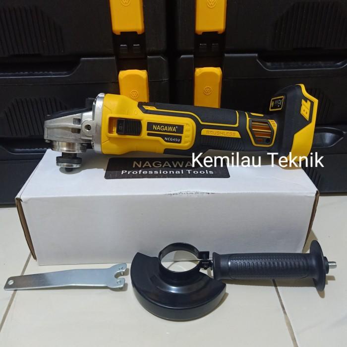 Brushless Mesin Gerinda Cordless Nagawa Cg100U 4 Inch Grinder Baterai