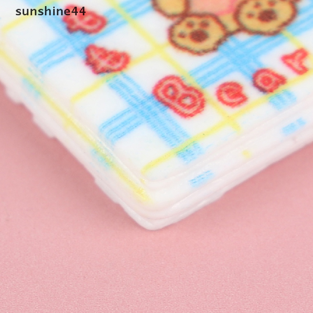 Sunshine 2PCS Miniatur Notebook Mini Skala 1: 12 Untuk Dekorasi Rumah Boneka DIY