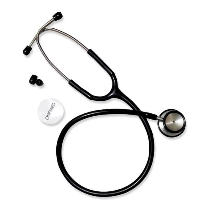 New Stethoscope Bayi Stainless Hitam OneMed