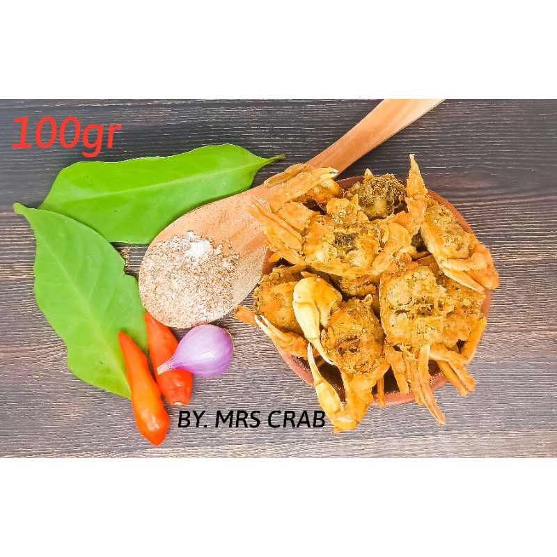 BABY CRAB RAJUNGAN KRISPY 50GR / KERIPIK KEPITING / HALAL / CEMILAN SEHAT / CEMILAN VIRAL / CRAB KREZZ