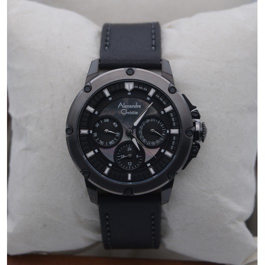 Jam Tangan Wanita Alexandre Christie Ac 6416 Full Black Original