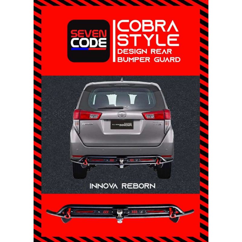 towing innova reborn bumper guard innova reborn cobra style by sevencode