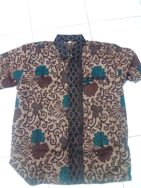 Bswart Batik Hrb026 Kenongo Hem Pendek Padi Pekalongan M L Xl Batik Pria Murah Modern Grosir