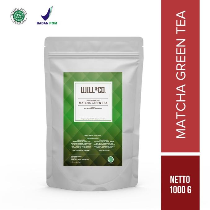 

(BISA COD) Will&Co Premium Powder Rasa Matcha Greentea 1Kg EKSLUSIF Kode 914