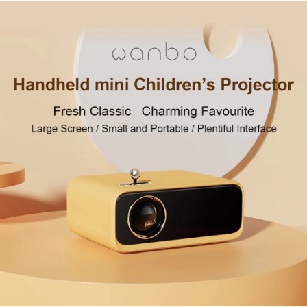 Wanbo Mini Portable LED Home Projector 1080P Supported 200 ANSI Lumens