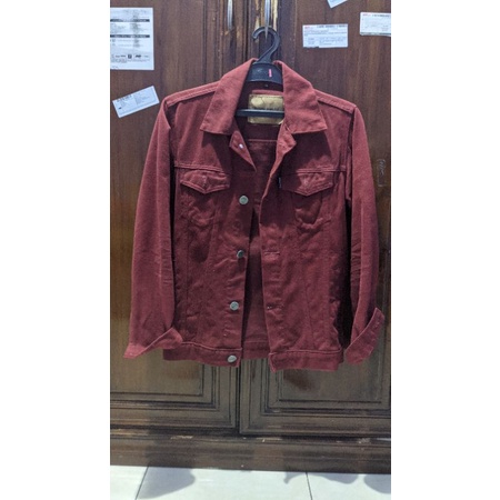 Bobbies Jeans Trucker Maroon Size M