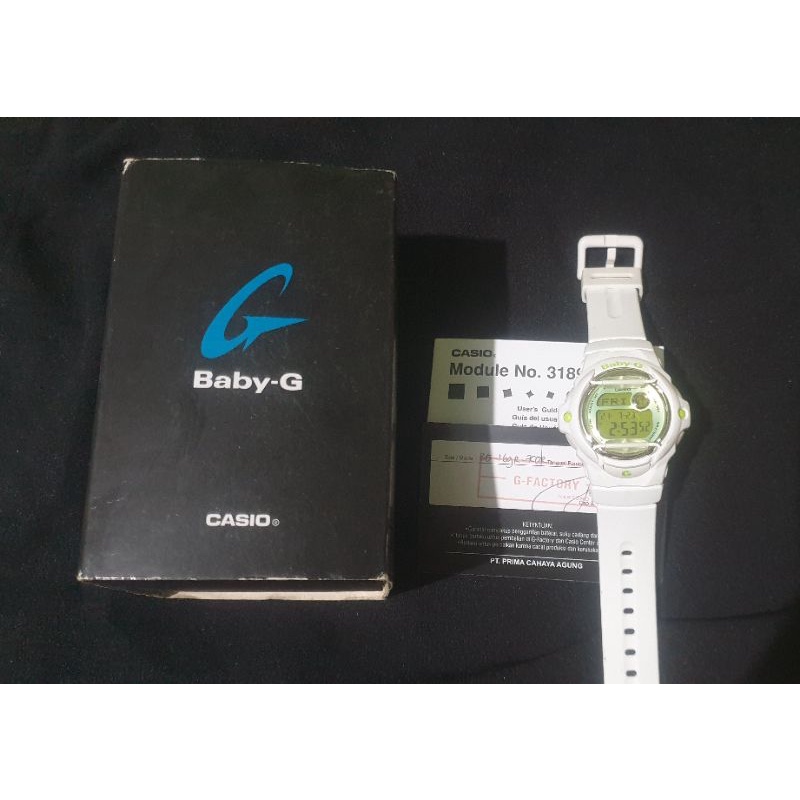 Baby G BG 169R 7CDG Putih-Hijau Muda Original Second