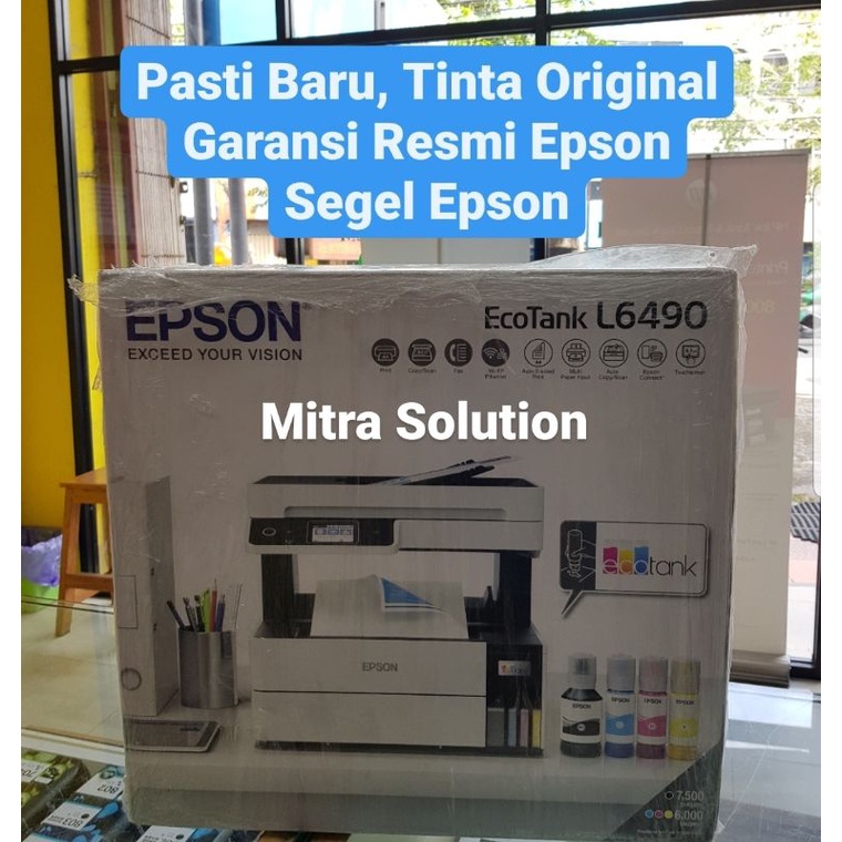 Printer Epson L6490 A4 Ink Tank Multifungsi ADF Duplex Wireless L 6490 L-6490