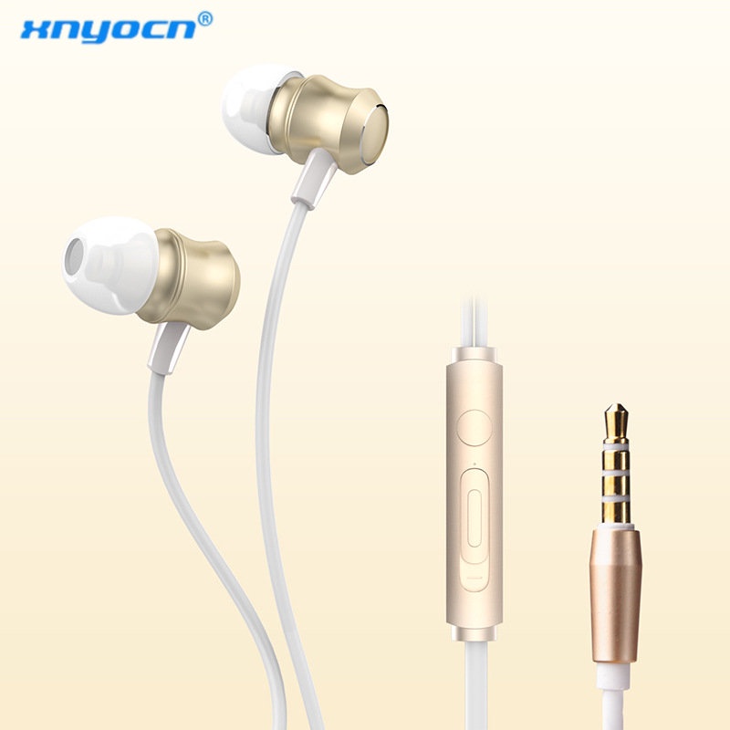 0917-ej-m133 Headset Earphone Kabel Stereo Deep Bass Dengan Mic Untuk Olahraga