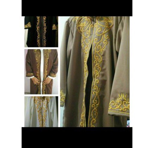 jubah luaran habaib daghlan bordir imam mesjid nikah