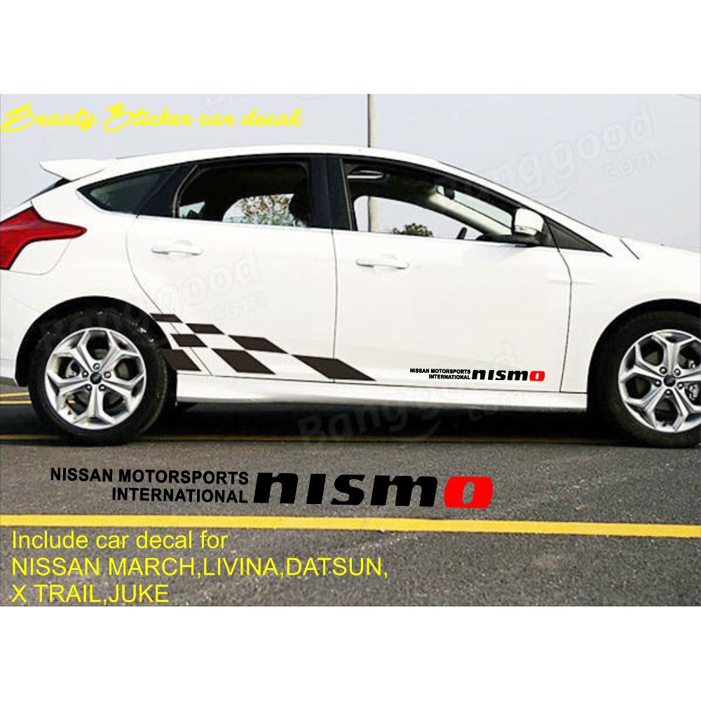 Sticker Nismo Mobil Nissan March Livina Juke X Trail Serena