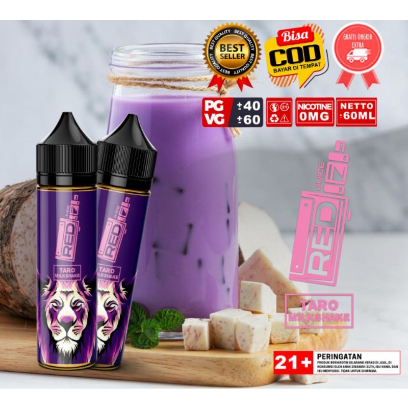 LIQUID FREEBASE nic 0mg Rasa TARO MILKSHAKE 0MG 60ML