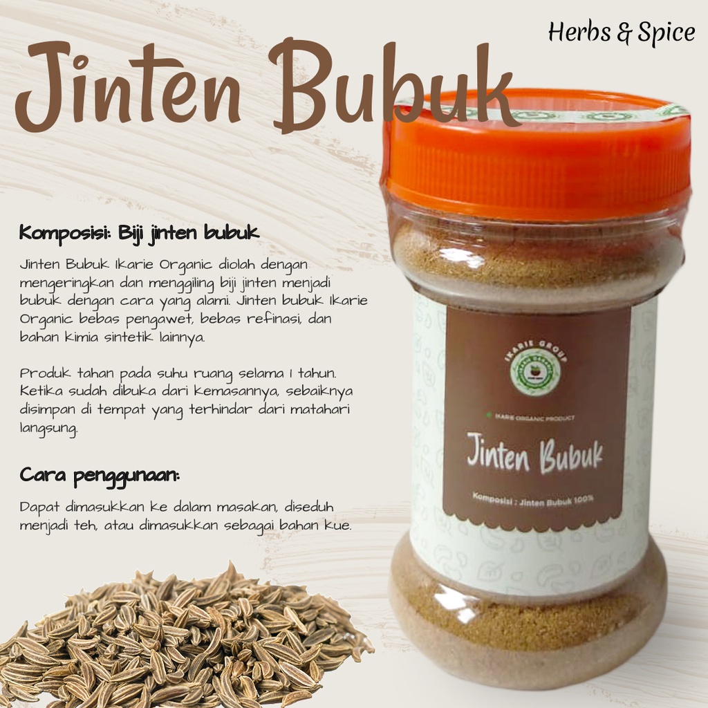 

Jinten Bubuk Ikarie Organic 68 gram