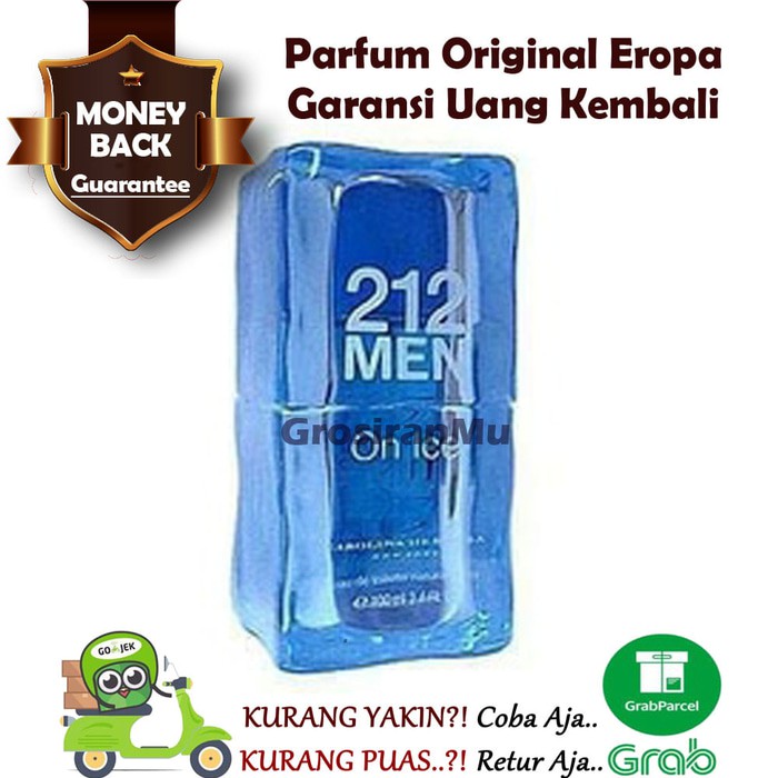 Parfum Pria Original Carolina Herrera 212 Men On Ice Ori Farpum Reject