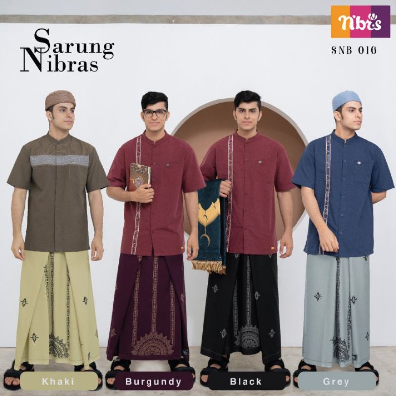 SARUNG NIBRAS TERBARU SNB 016 / SARUNG SNB 008 ORIGINAL NIBRAS