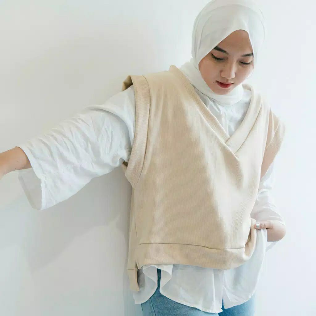 BIG SALEEE!!! SYIFA VEST BASIC / VEST ROMPI OUTER WANITA