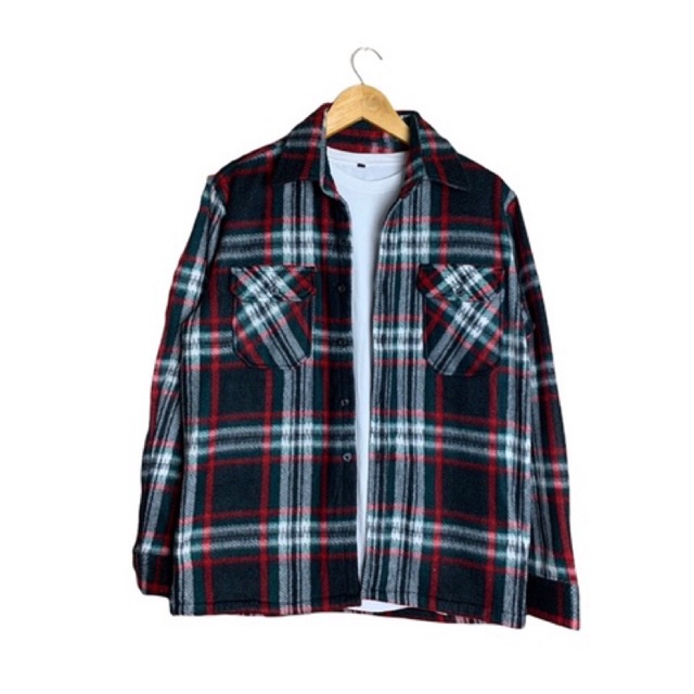 DYU DYU FLANNEL DOUBLE POCKET