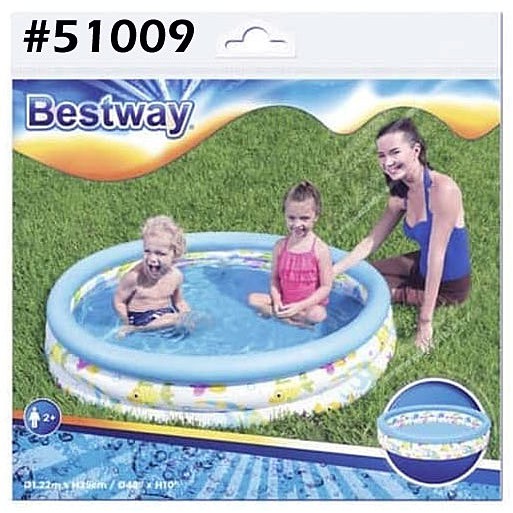 Bestway 51009, 51008 Kolam Renang Anak dan Bayi Ocean Life - Paket Kolam Mandi Bola 122 cm x 25 cm-4