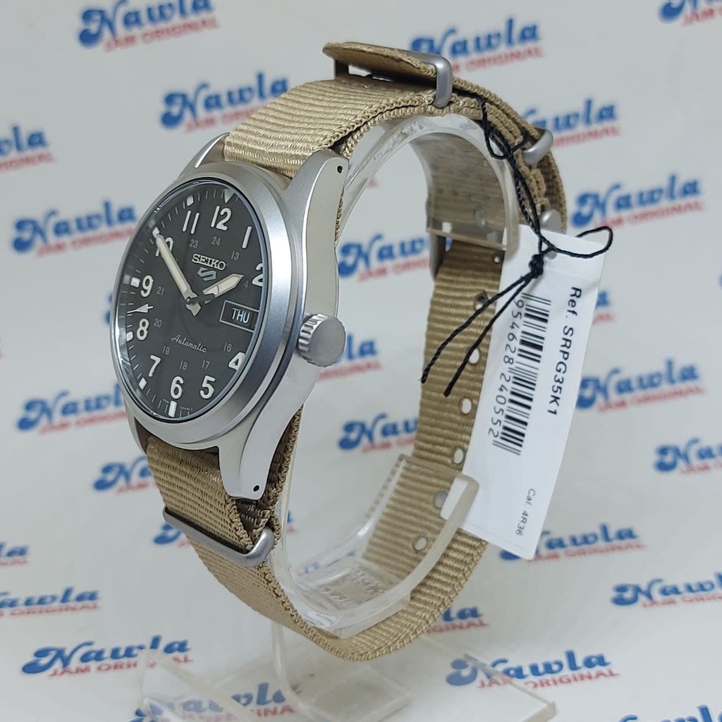 Seiko 5 Sports SRPG35K1 Automatic Beige - Jam Tangan Pria SRPG35