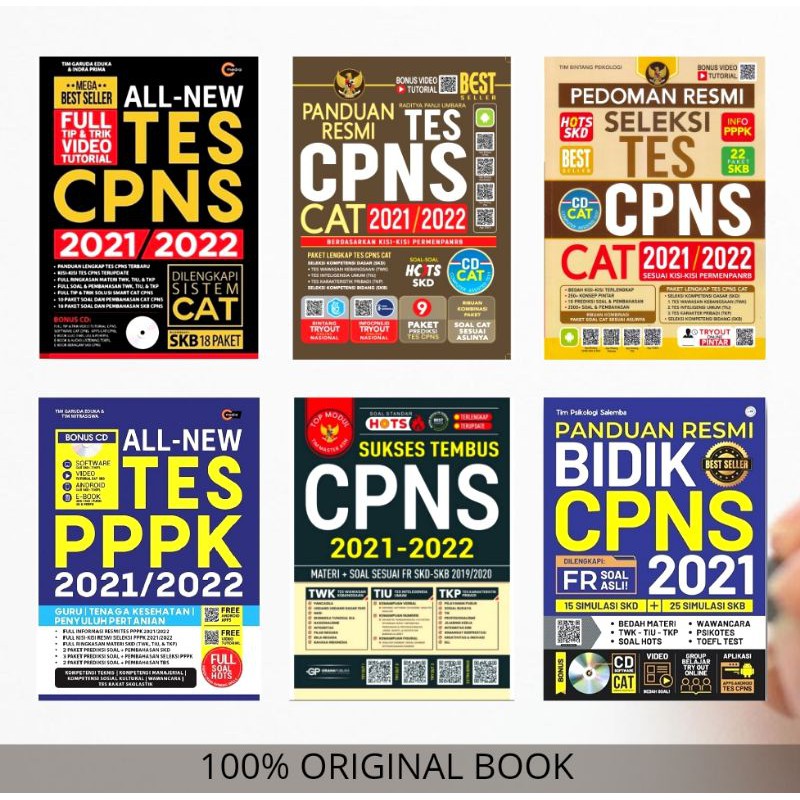 BUKU CPNS & PPPK 2021-2022 : PANDUAN RESMI & ALL NEW TES CPNS 2021/2022+CD