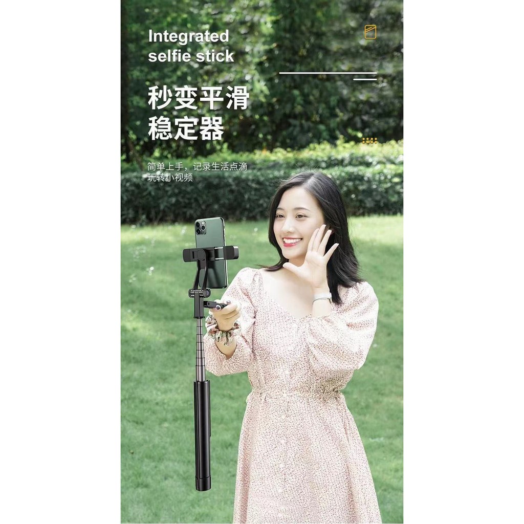 ❤Freedom❤ Tongsis tripod Selfie Bluetooth Button Terdapat LED Flash Fill Light Multifungsi 4in1- K30