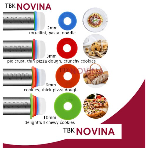 ROLLING PIN STAINLESS STEEL ADJUSTABLE DESAIN TERBAIK