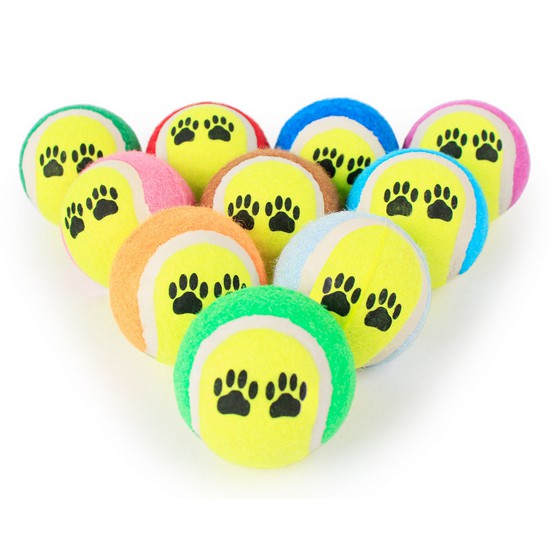 mainan pet anjing kucing doggy puppy bola kasti ball lucu warna warni