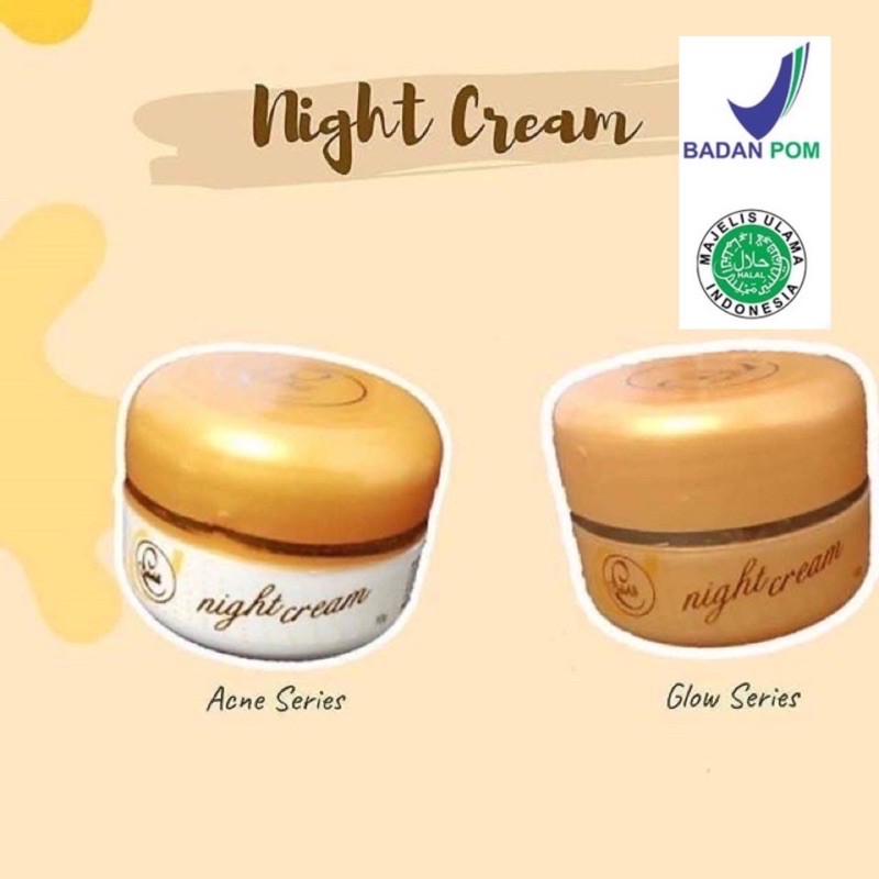 BEBWHITE C NIGHT CREAM ECER BPOM