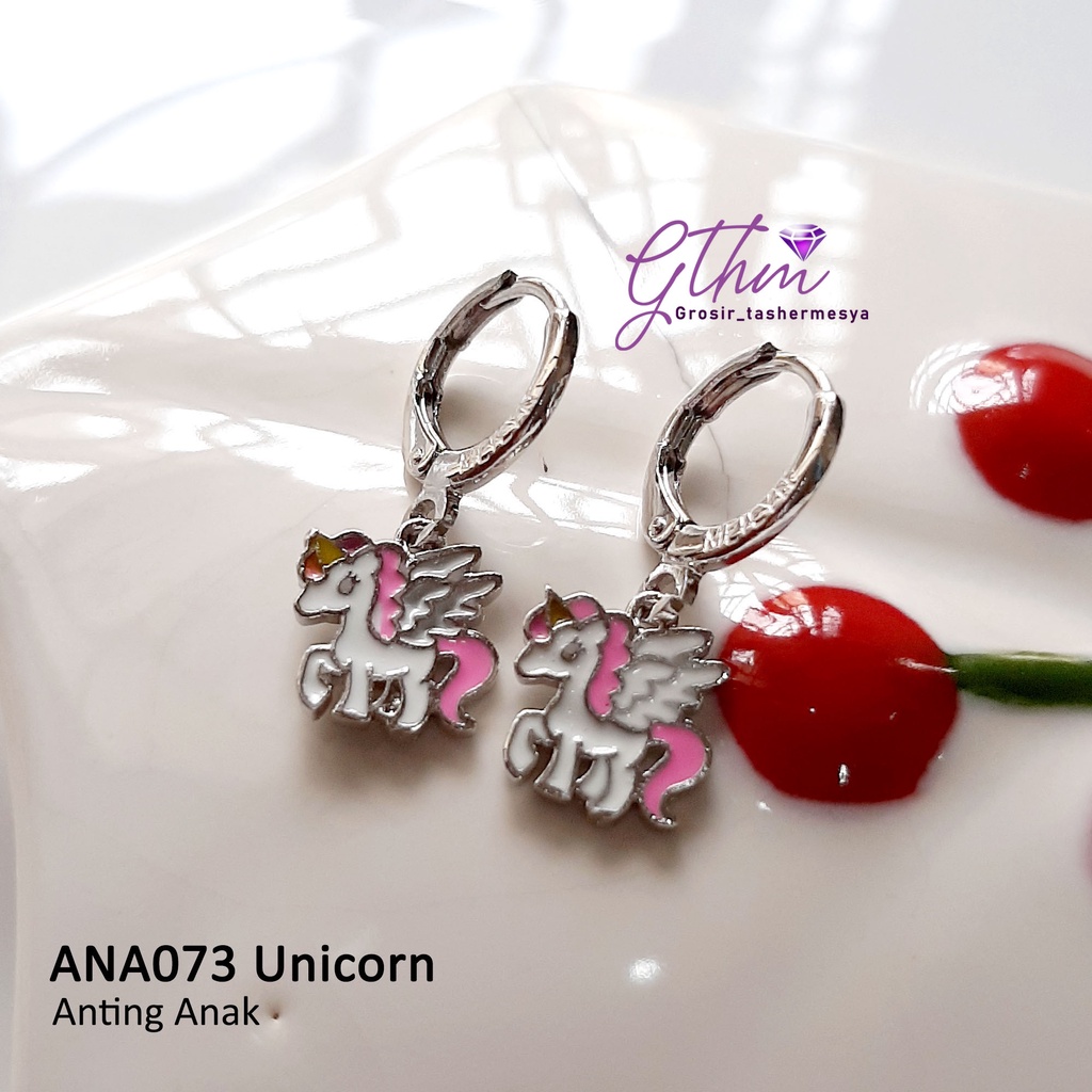 Anting Anak Unicorn Wing Kuda Poni Perhiasan Fashion Anti Karat Anti Alergi ANA073 GTHM